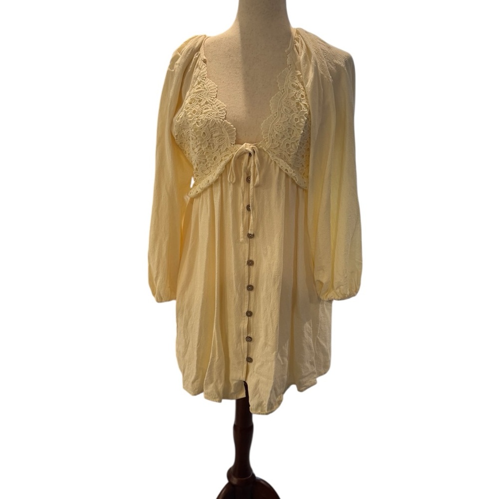 Cream Crotchet Dress S - Picture 5 of 6